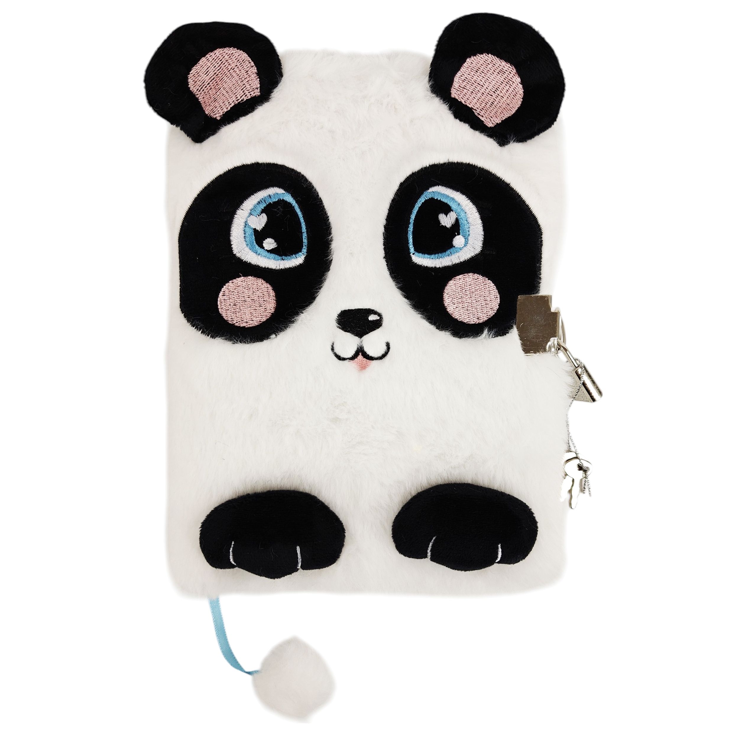 Pamiętnik z kłódką Włochacz A5/96k My Little Friend Happy Panda mkmp Majewski 86825